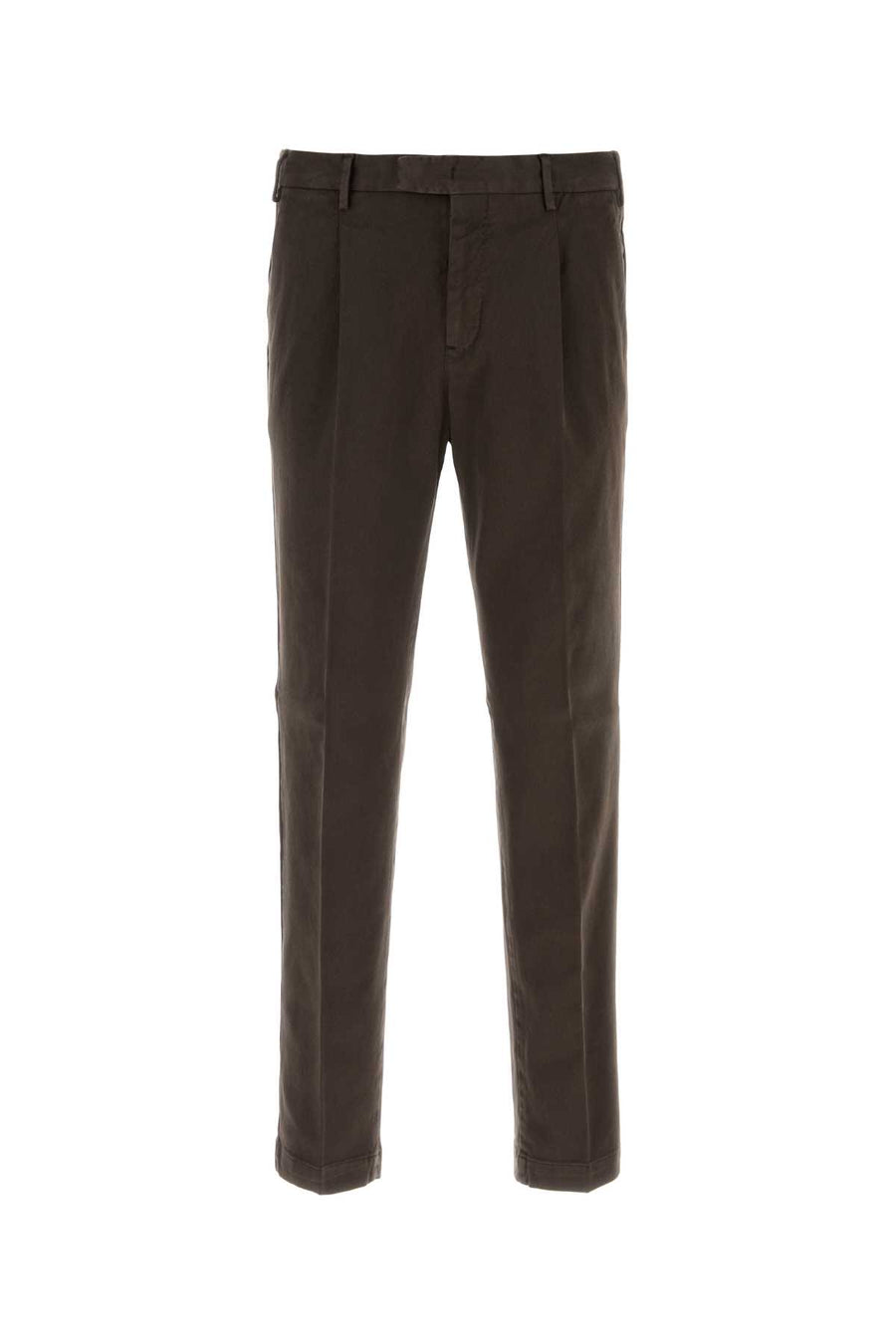 Brown Stretch Cotton Pant Ciccolato Exterior: Elastane Pantaloni