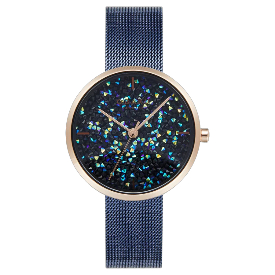 Obaku Stainless steel case watch in navy