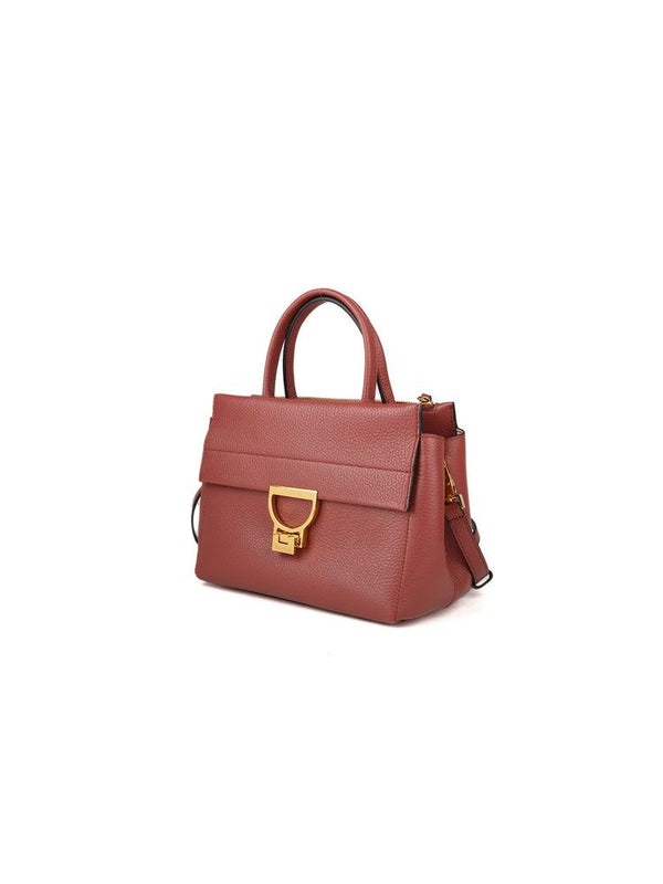 Coccinelle 100% Cowhide; Lining: 100% Cotton; Inside: 56% Polyurethane top handle bag in red