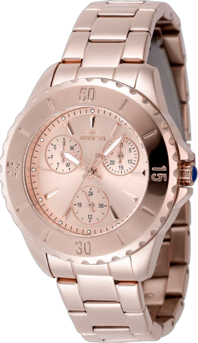 Invicta watch in rose gold
