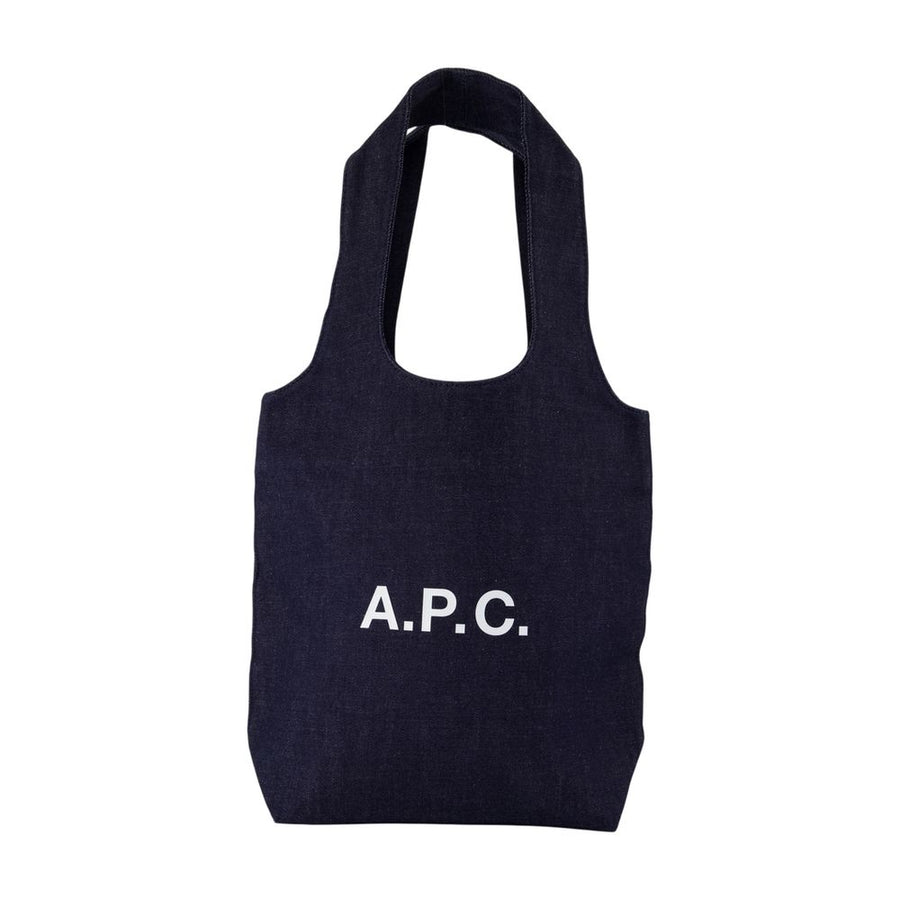 A.P.C. cotton tote bag in navy