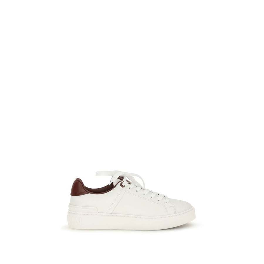 Balmain Upper: 100% Calf Leather Bos Taurus; Sole: 100% Rubber sneaker in white