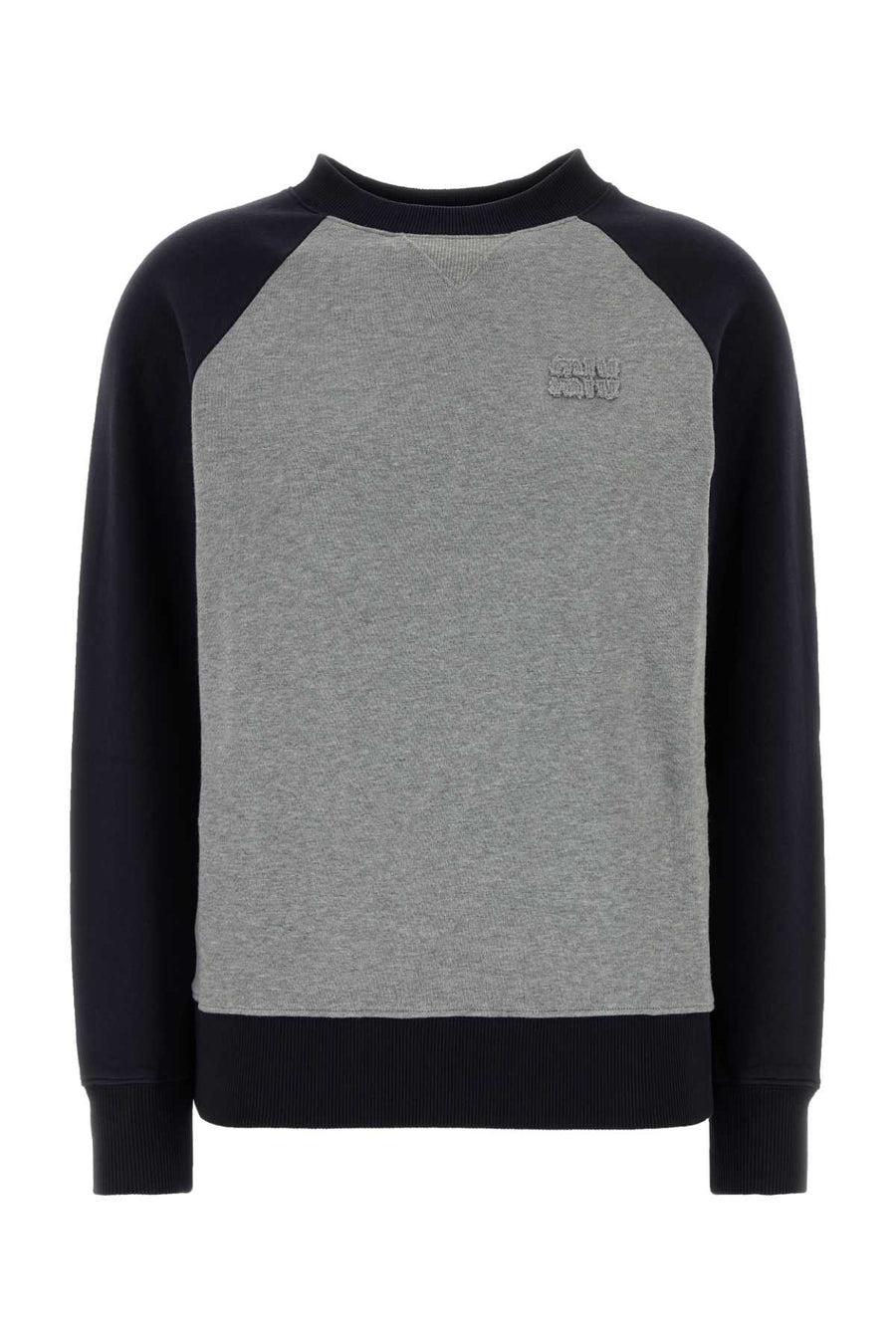 Grey Cotton Sweatshirt Grigioblu Exterior: Maglieria