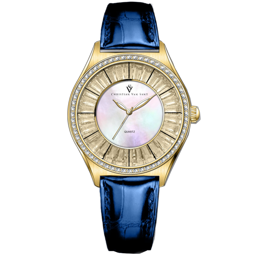Christian Van Sant Stainless steel case watch in gold