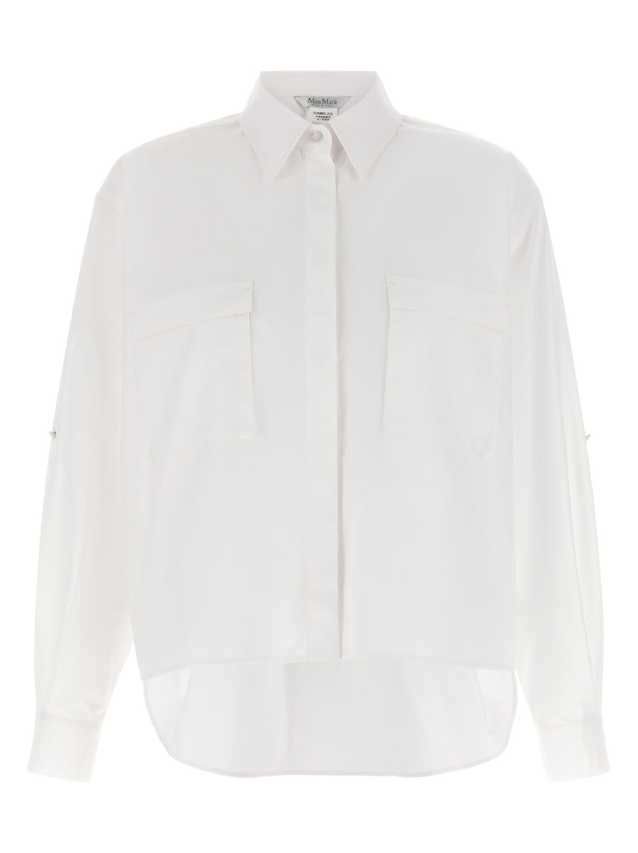 Max Mara 100% Cotton blouse in white
