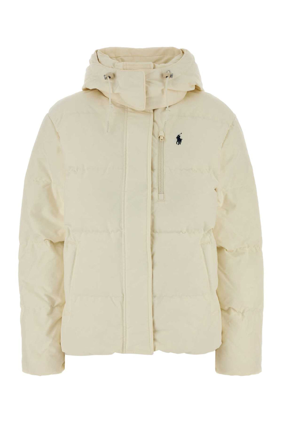 White Polyester Down Jacket Estatecream Cappotti