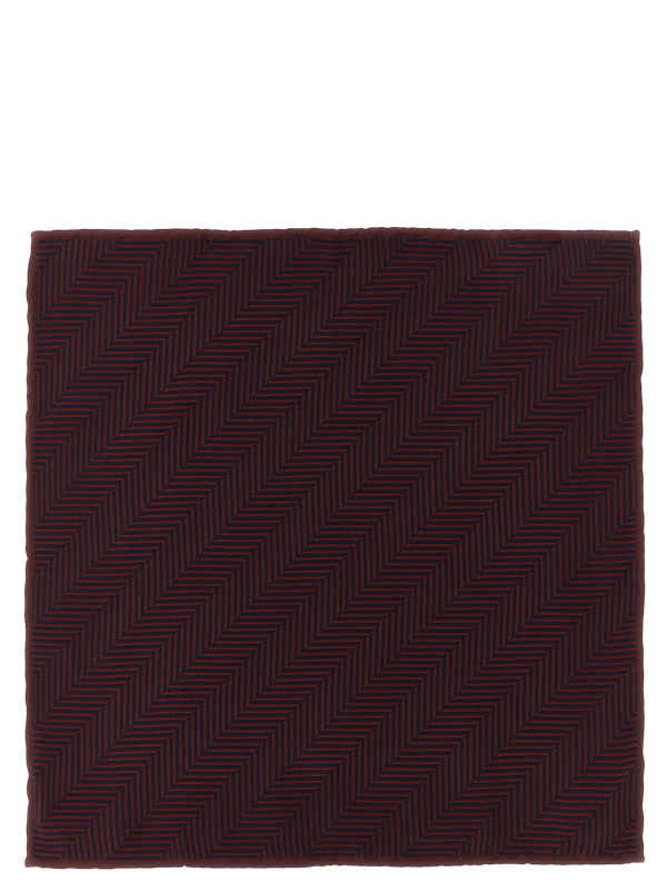 Bordeaux Silk Pocket Square Accessory
