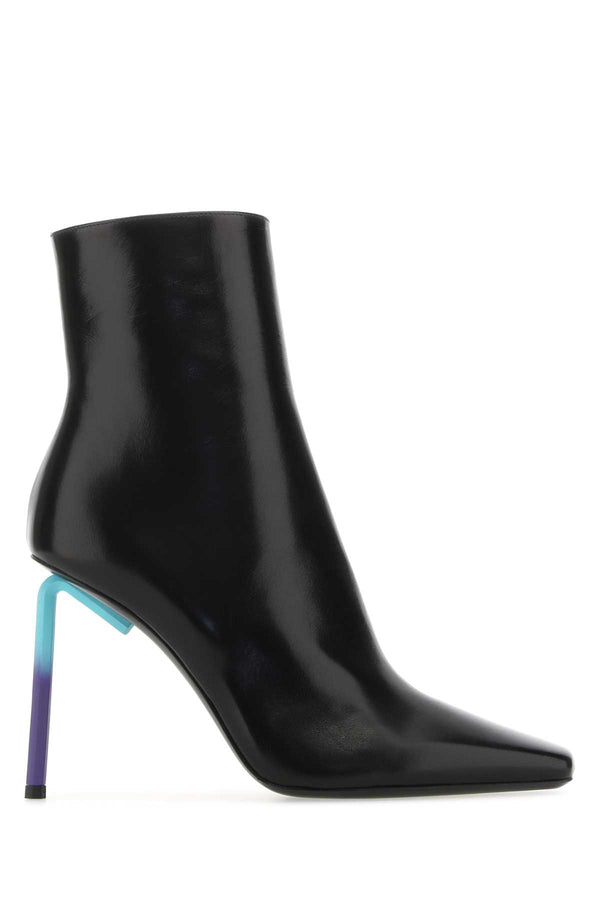 Off-White Exterior: 100% Nappa leather ankle boot in black