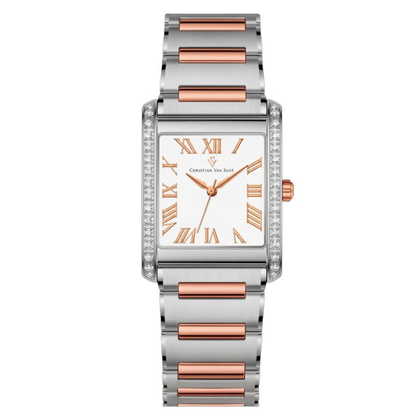 Christian Van Sant Stainless steel case watch in white