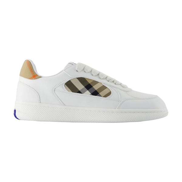 Mf Terrace Mix Sneakers - Burberry Leather White Calfskin Shoes /