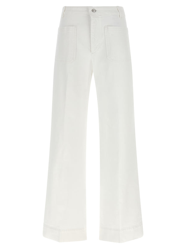 Victoria Beckham 98% Cotton jeans in white