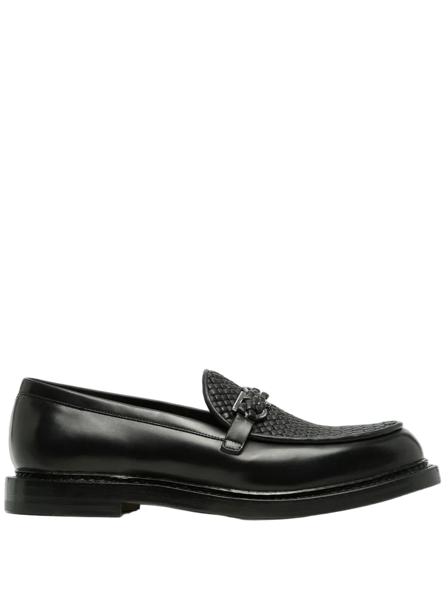 Ferragamo Leather loafer in black