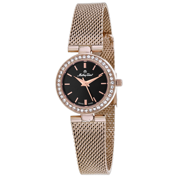 Mathey Tissot Stainless steel case watch in black