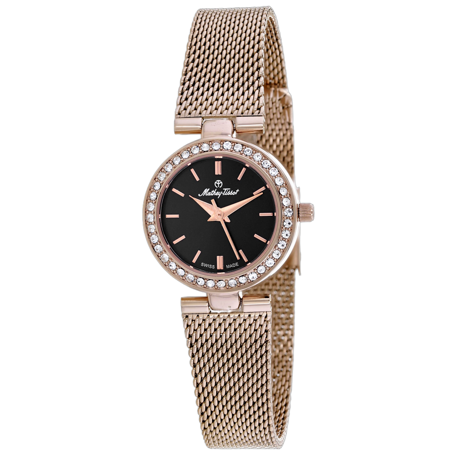 Mathey Tissot Stainless steel case watch in black