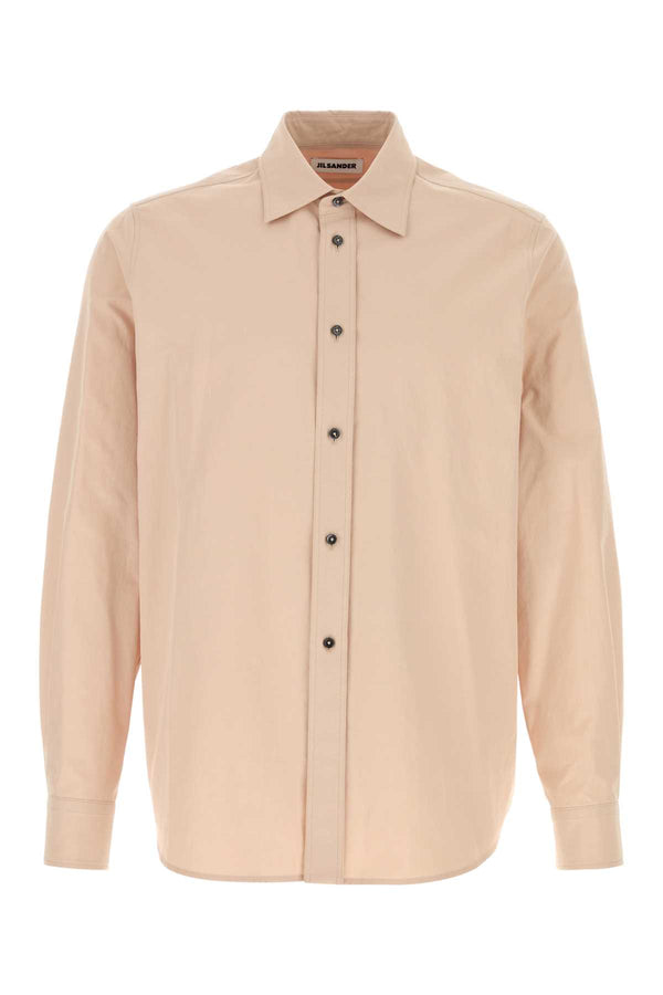 Light Pink Cotton Shirt Rosebeige Exterior: Camicie