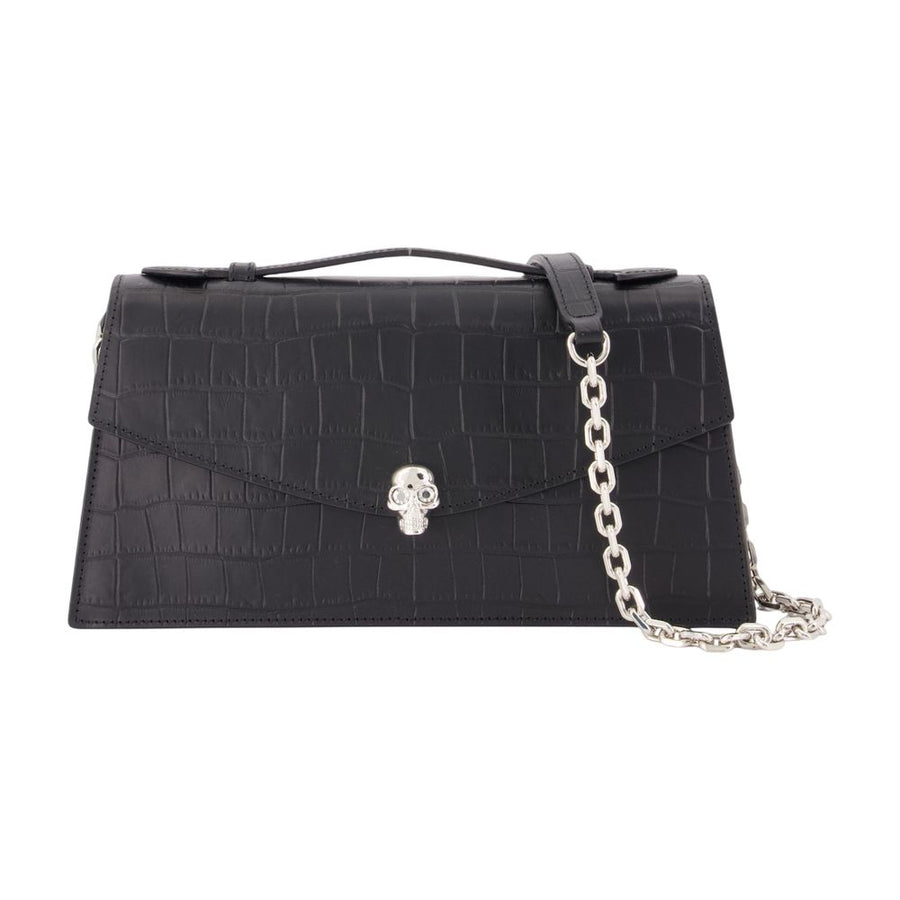 Alexander McQueen Calfskin clutch in black