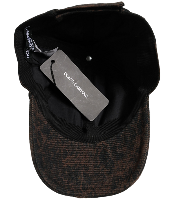 Dolce & Gabbana HAT10051 100% Cotton baseball cap in brown