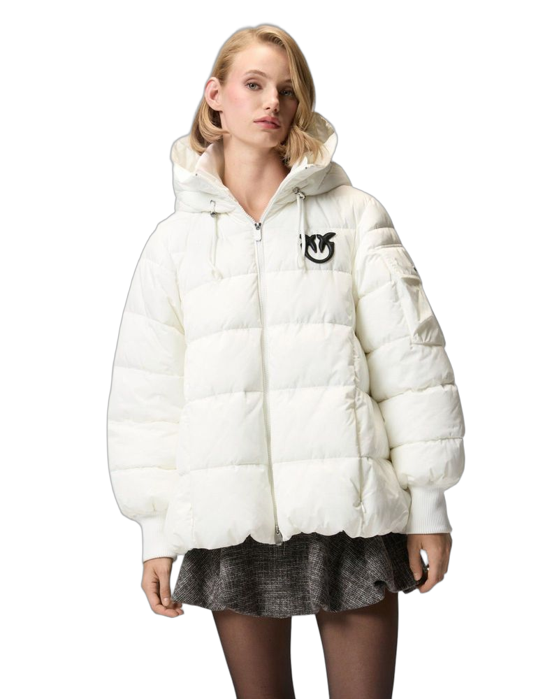 Pinko 100% Polyester down jacket in white