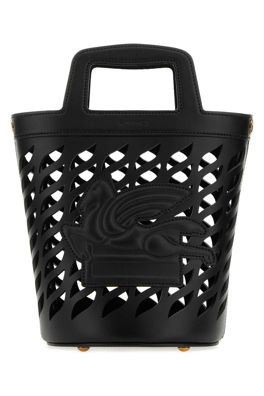 Etro Exterior: 100% Leather bucket bag in black