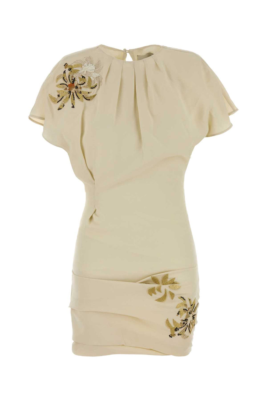 Cream Crepe Sakia Dress Ecru Abiti