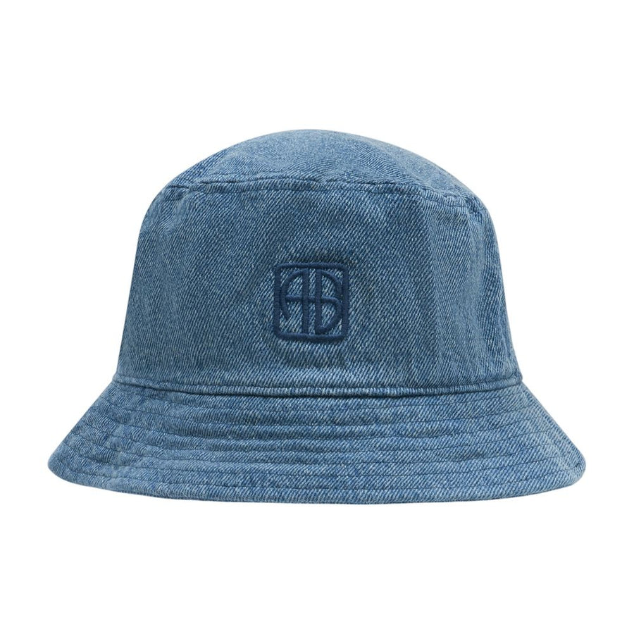 Anine Bing A-12-12027-WHD59 Cotton bucket hat in blue