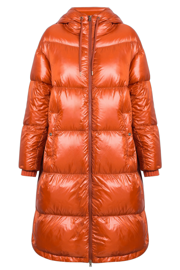 Herno Outer: 100% Polyamide down jacket in orange