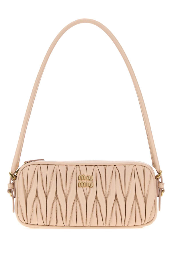 Light Pink Leather Shoulder Bag Cipria Beauty