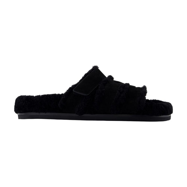 Tory Burch Calfskin slipper in black
