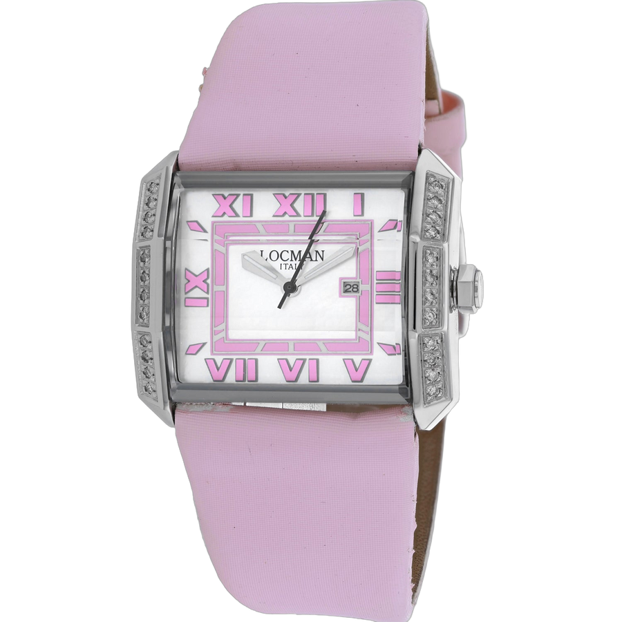 Locman Stainless steel case watch in pink