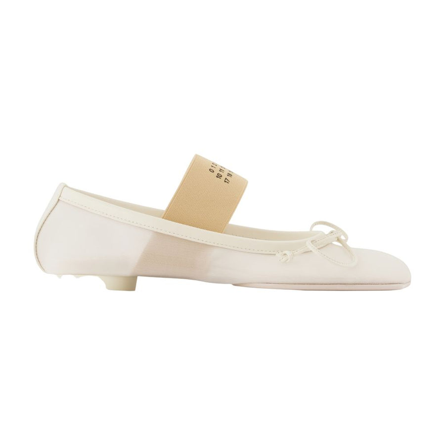 MM6 Maison Margiela synthetic ballerina in beige