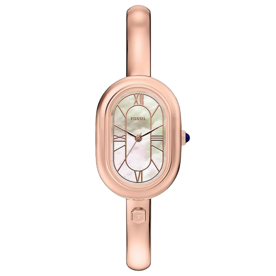 Fossil watch in rose gold