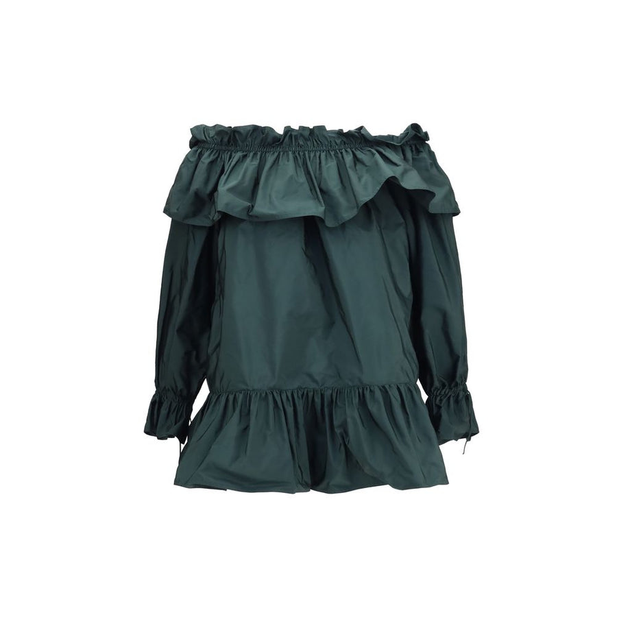 Saint Laurent 100% Polyamide blouse in green