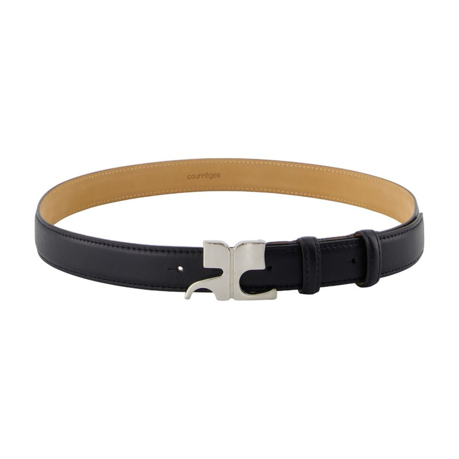 Courreges cowhide belt in black