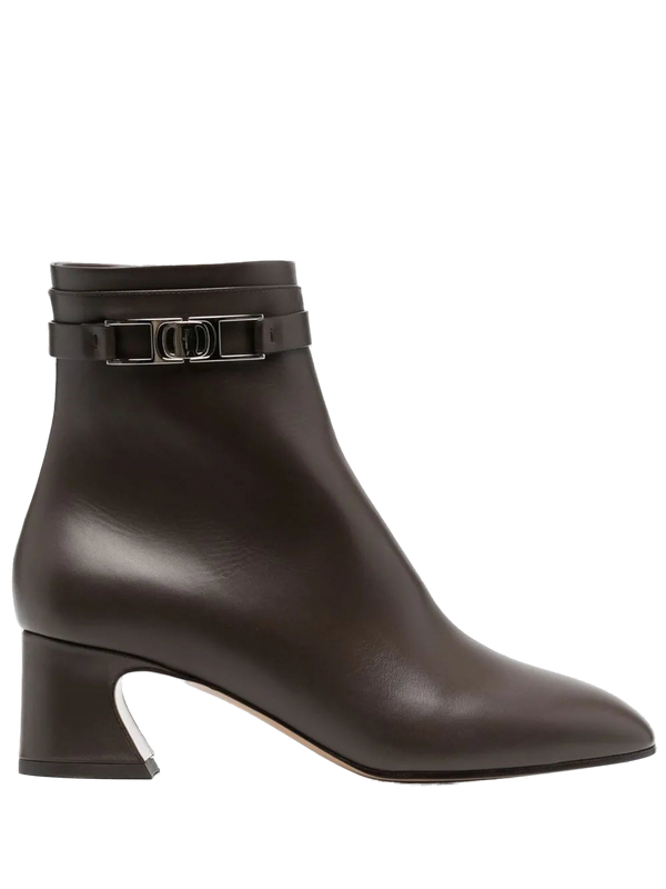 Ferragamo Calf leather ankle boot in brown