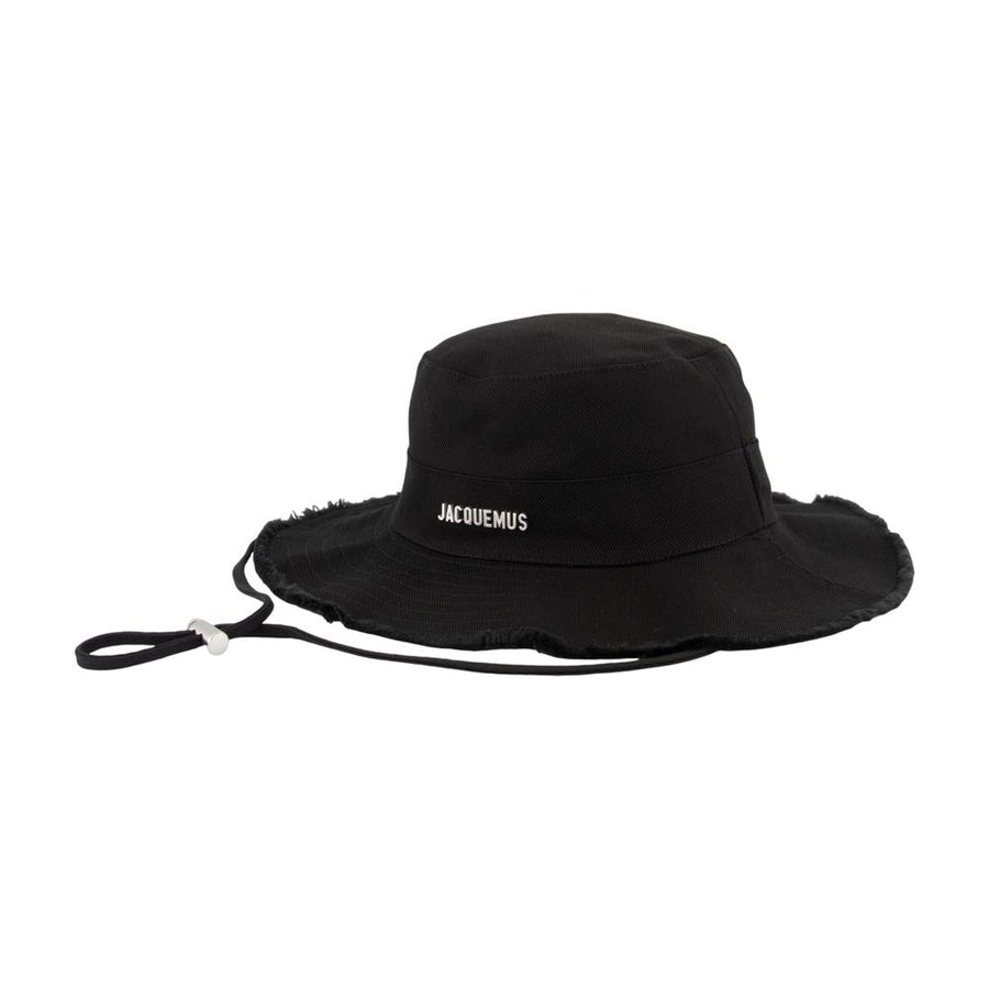Jacquemus ACU00002AE00014-990 cotton bucket hat in black