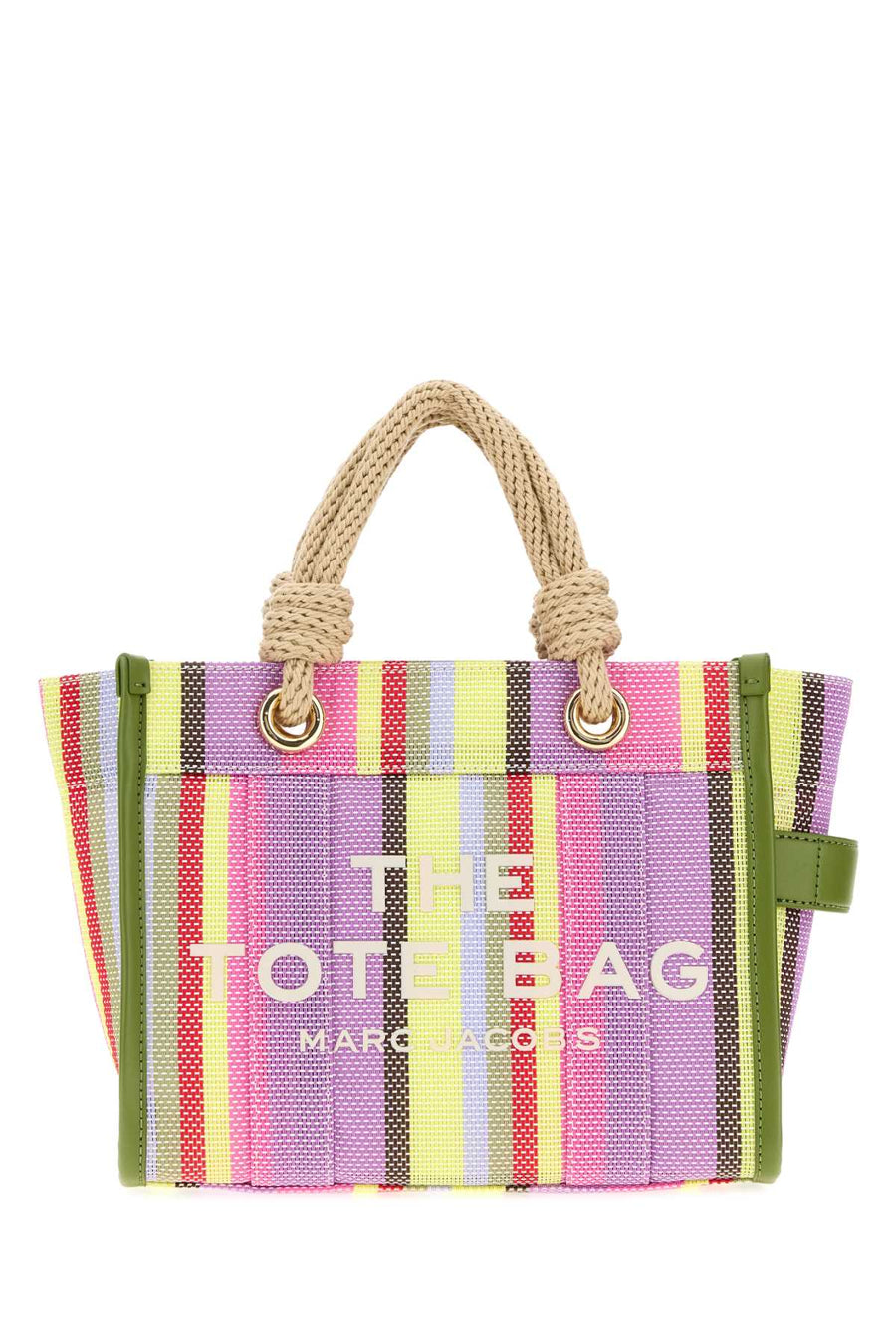 Marc Jacobs Tote Exterior: 100% Fabric; Finishing: Golden metal tote bag in purple