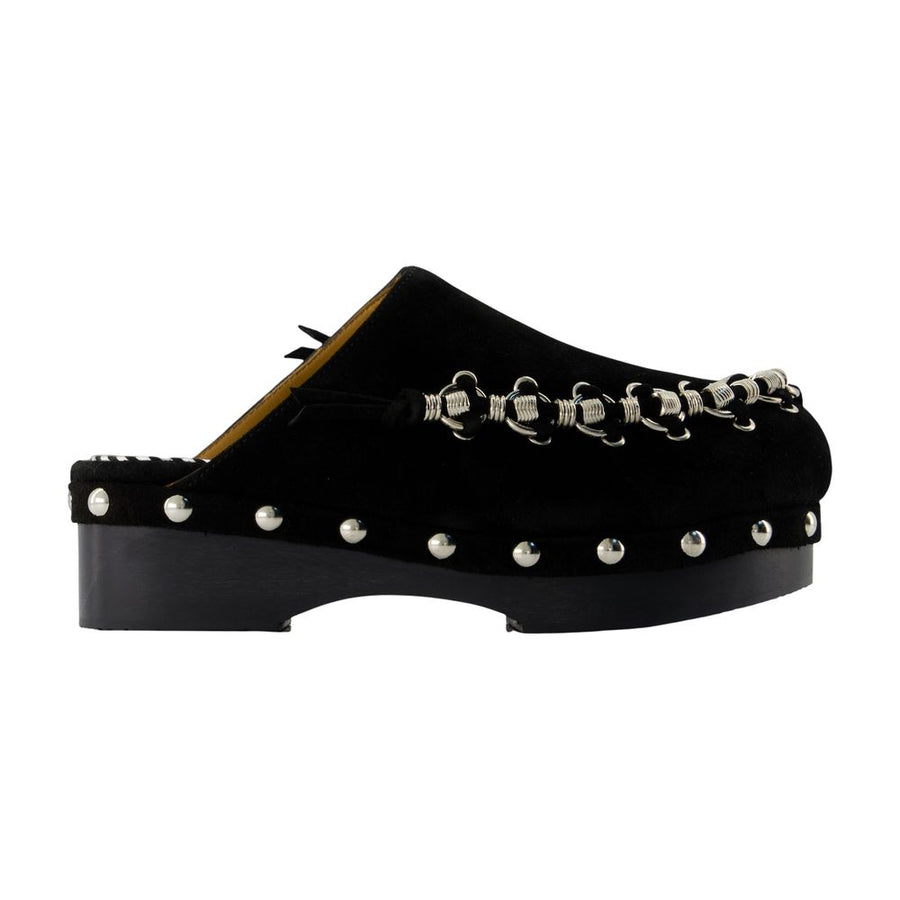 Toga Pulla Calfskin clog in black