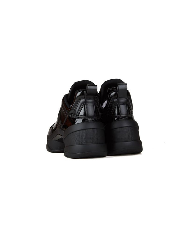 Michael Kors 100% Stretch Nylon (exterior and interior) sneaker in black