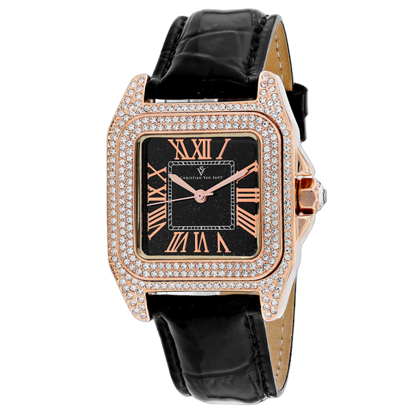 Christian Van Sant Brass case watch in rose gold