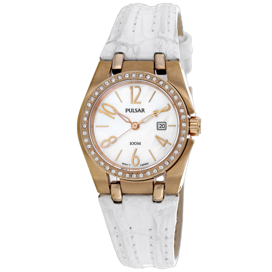 Pulsar Stainless steel case watch in white