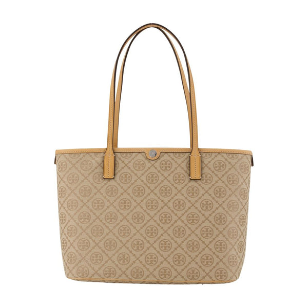 Tory Burch Calfskin tote bag in beige