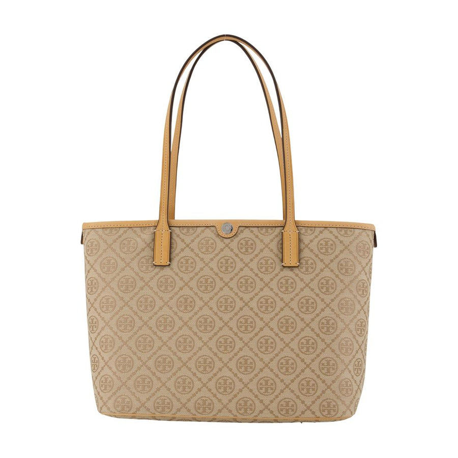 Tory Burch Calfskin tote bag in beige