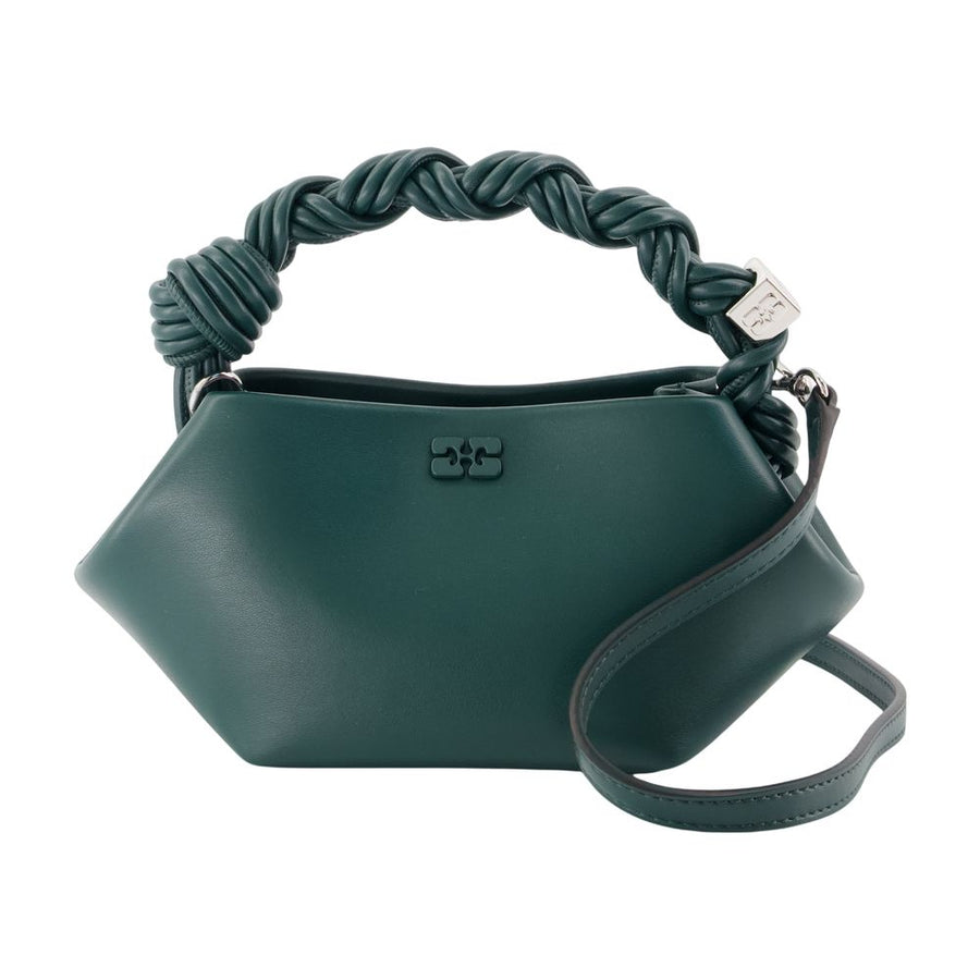 Bou Mini Handbag - Ganni Synthetic Dark Green Bags / Handbags-purses