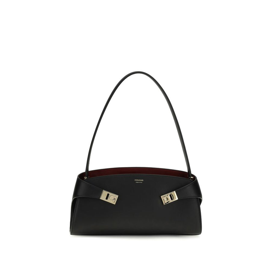 Black Calf Leather Bos Taurus Shoulder Bag