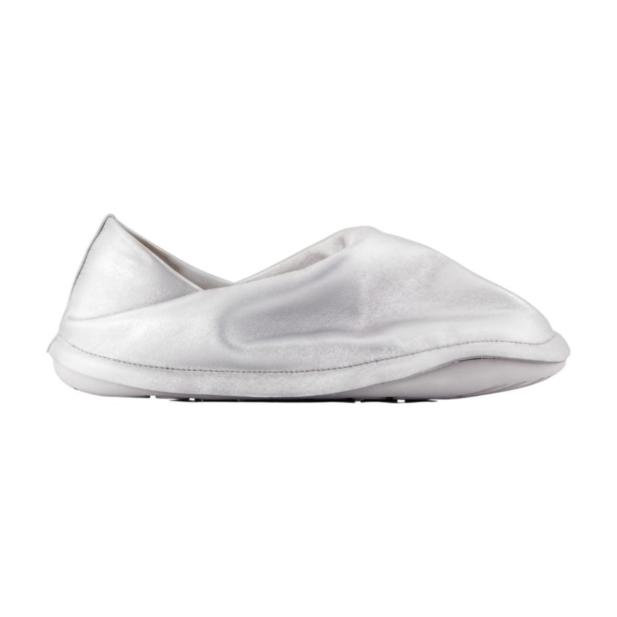 Hida Sneakers - Camper Leather Silver Cowhide Shoes /