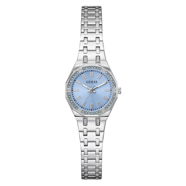 Guess Stainless steel case and bracelet watch in silver