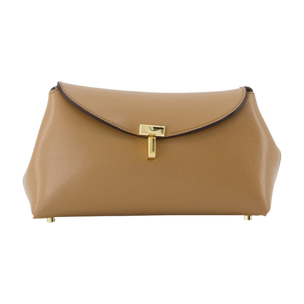 Toteme cowhide clutch in brown