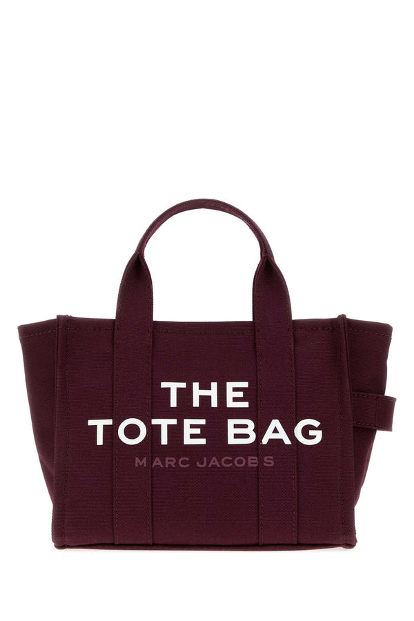 Marc Jacobs Tote Exterior: 100% Cotton; Finishing: Silver metal tote bag in purple