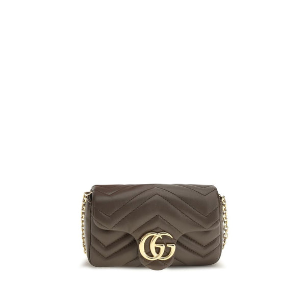 Gucci 100% Calf Leather Bos Taurus shoulder bag in brown