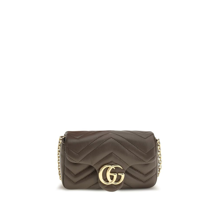 Gucci 100% Calf Leather Bos Taurus shoulder bag in brown